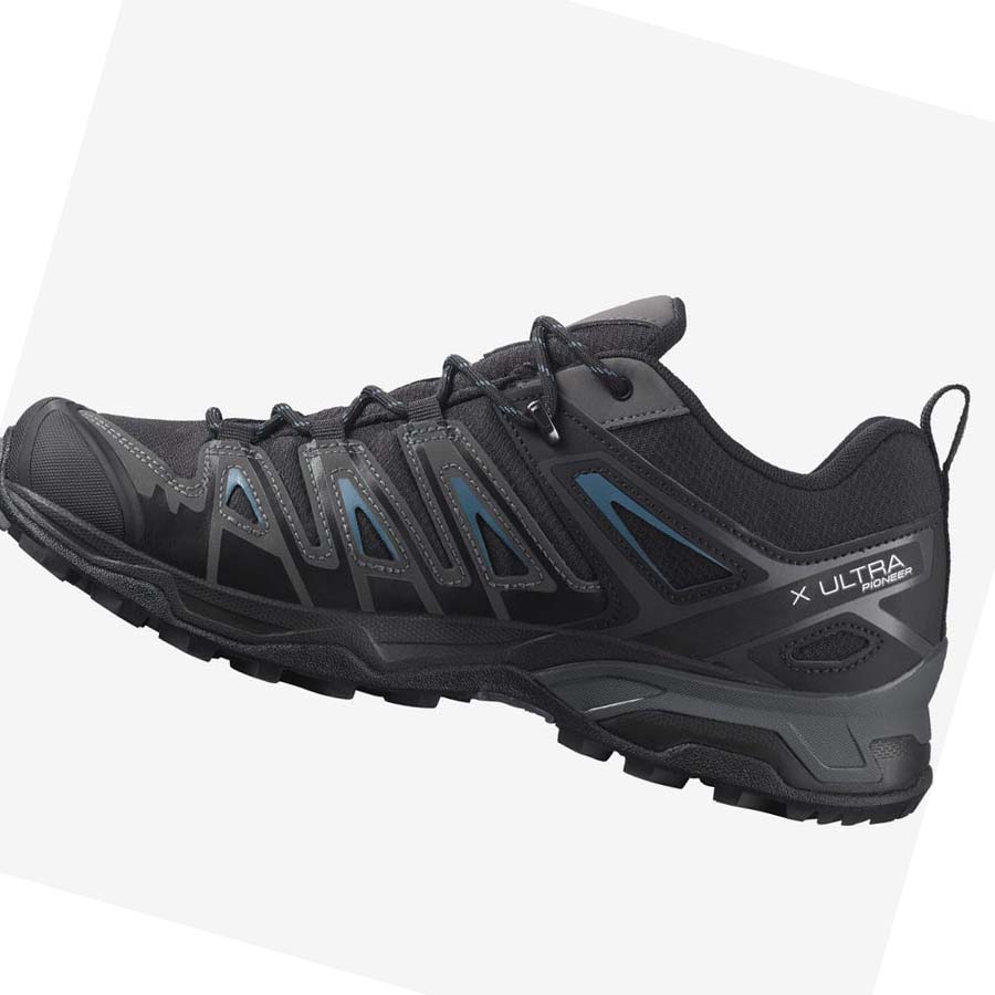 Tenis Senderismo Salomon X ULTRA PIONEER CLIMASALOMON™ WATERPROOF Hombre Negros | MX 3556KOR